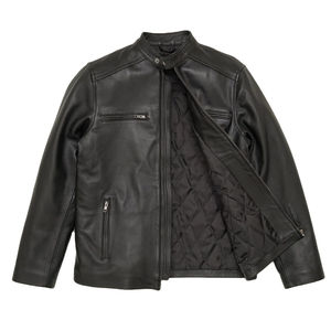 Chaqueta de cuero de moto de hombre de alta calidad más vendida hecha a medida impermeable y resistente al viento nueva llegada al por mayor - Product Image 2