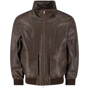Veste d'hiver en peau de mouton véritable originale pour homme, col montant, logo frontal, dernier design, OEM, haute qualité, personnalisée, élégante, imperméable - Product Image 1