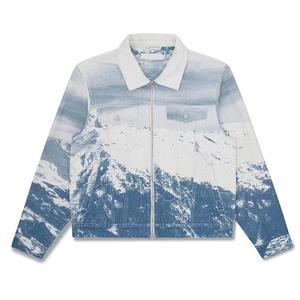 2025 <b>Men</b> Moto <b>Biker</b> Destroyed Hole Bomber Jacket With Pockets Washed <b>Jeans</b> Jacket New Arrival Casual <b>Men</b> Denim Jacket - Product Image 1