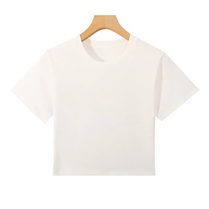 T-shirt vierge en coton biologique pour enfants 100% T-shirts pour enfants unis en coton T-shirts pour enfants vierges avec logo personnalisé pour garçons et filles - Product Image 4