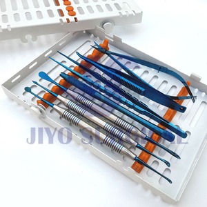 KIT d'instruments de MICRO chirurgie buccale dentaire, 10 pièces, poignée de SCALPEL rotative, haut de nos créations, ensembles dentaires chirurgicaux - Product Image 3