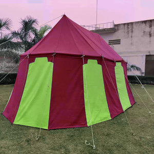 Tente à baldaquin de style médiéval 6 x 4 mètres en tissu Oxford et PVC, structure hexagonale ignifuge pour événements en plein air - Product Image 6