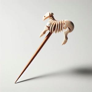 Bâtons de cheveux élégants en corne de buffle et épingles de luxe pour la vache et le boeuf sculptées à la main Fusion de la tradition et de la tendance - Product Image 2