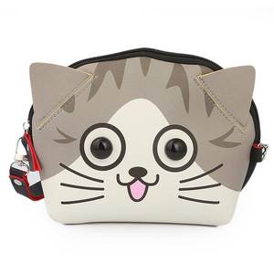 กระเป๋าสะพายไหล่สำหรับเด็กผู้หญิง (NS08-37) - สีเทา - Product Image 2