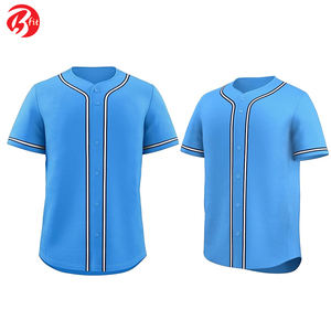 Jersey de béisbol de manga corta para hombre de la mejor calidad, ropa deportiva transpirable de secado rápido, Jersey de moda para entrenamiento de equipo en blanco - Product Image 3