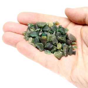 GREENJADE 5MM-14MM CHIPS CRISTAL Style Feng Shui Green Jade Chips for Decoration Exported by MUNTAHA AGATE EXPORTS - Product Image 1