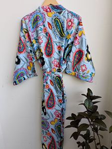 Vente chaude Coton Kimono Robes Tissées Vie Quotidienne Dames Robes Disponibles au Prix de Gros Vêtements de Nuit pour Femmes - Product Image 3