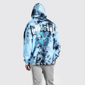 Sweat à capuche en laine personnalisé à motif unique pour hommes Épaule surdimensionnée Street Wear Sweat à capuche vierge de haute qualité Pull à capuche pour hommes - Product Image 3