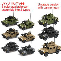 Miniatura de Vehículo Militar de las Fuerzas Especiales, Coche de Policía SWAT, Juguete de Bloques de Construcción a Escala para Niños