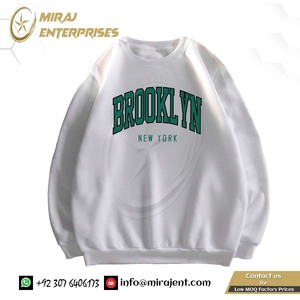 Sweat-shirt à manches longues avec lettre graphique et thermique coupe-vent à col ras du cou pour hommes personnalisé pull-over - Product Image 2