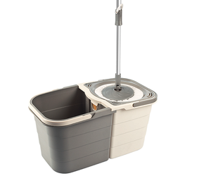 Double Bucket Spin Cleaning Mop <b>Set</b> Separated for Clean and Dirty Water <b>Magic</b> Easily Cleaning Floor 19 Lt - Product Image 1