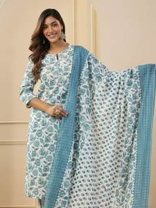 Robe en coton pur de qualité supérieure, facile à porter, de couleur noire pour femmes, longue kurti/kurta indienne pour tous les jours et pour les occasions formelles - Product Image 2