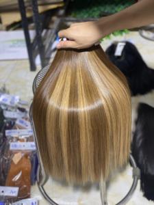 Vente en gros faisceaux de cheveux raides en os couleur piano brun faisceaux de cheveux bruts vietnamiens extensions de cheveux humains - Product Image 3