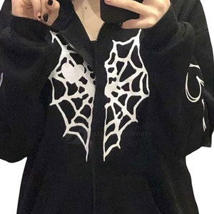 Sweat à capuche pour femme de haute qualité avec logo personnalisé imprimé, taille plus, 100% coton molletonné avec strass et col doublé, vente en gros - Product Image 6