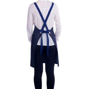 Premium <b>Denim</b> Barber <b>Apron</b> with Custom Print - Modern Work <b>Apron</b> with Pockets - Ideal for Hair Artists <b>Aprons</b> - Product Image 2