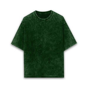 T-shirts pour hommes tendance en molleton 100% coton, surdimensionnés, délavés à l'acide, rétro, décontractés, anti-boulochage, respirants, à manches courtes pour la rue - Product Image 4