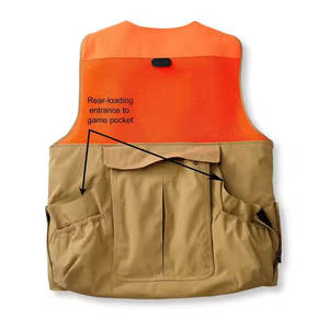 Gilet de tir matelassé imperméable respirant anti-taches à prix avantageux en velours côtelé orange, uniforme tactique de combat unisexe pour la chasse - Product Image 2