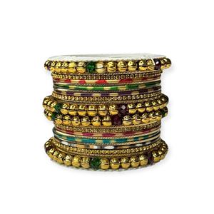 Brazaletes de Novia Geométricos Coloridos y Modernos Chapados en Oro para Bodas, Aniversarios y Fiestas - Joyería al por Mayor para Mujer - Product Image 2