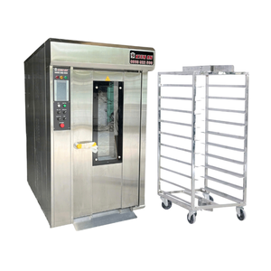 Four à pain de boulangerie 12 plateaux de qualité supérieure four rotatif 24Kw/H capacité certificat Iso fabricant d'équipement de boulangerie - Product Image 1