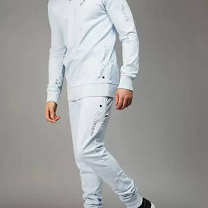 Chándal Deportivo para Hombre, Estilo Moderno, Color Sólido, 100% Algodón, Venta al por Mayor - Product Image 2