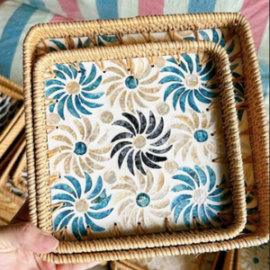 ถาดหวายพรีเมี่ยม | ถาดหวายทำด้วยมือตะกร้าเก็บของตกแต่งส่งออกจากโรงงาน - Product Image 6