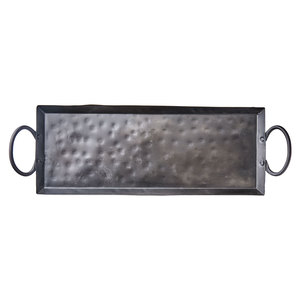 Plateau de service alimentaire décoratif de forme ovale attrayant, plateau en métal aluminium de qualité supérieure pour une utilisation domestique de premier choix - Product Image 3