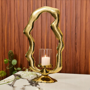 Unique Iron Candle Holder Elegant Romantic Luxury Christmas Room Decorative <b>Crafts</b> Elegant Dinner <b>Light</b> Metal Home Ornament - Product Image 1