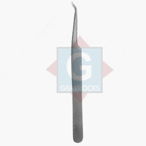 Pinzas profesionales para extensión de pestañas, instrumentos de belleza de acero inoxidable, pinzas curvas para pestañas - Product Image 1
