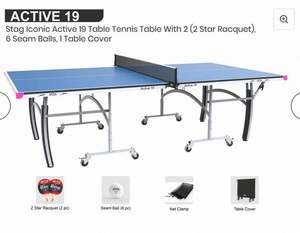 Table de tennis de table Stag Iconic Active 19, taille standard professionnelle, en vente à prix réduit auprès d'un exportateur indien - Product Image 2