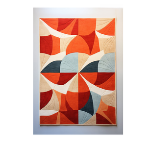 Alfombras hechas a mano de lana de diseño abstracto moderno suave naranja Beige tamaños 4*6 y 9*12 pies para el hogar Oficina sala de estar habitación de los niños - Product Image 1