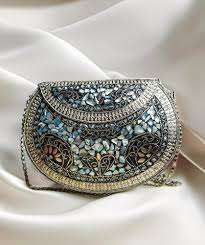 Mosaic <b>Clutch</b> <b>Bag</b> with a Glossy Finish <b>for</b> Formal Events Mosaic <b>Clutch</b> <b>Bag</b> <b>for</b> Festival Fashionable Bridal Handbag Factory Price - Product Image 2