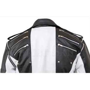 Chaqueta de Cuero Genuino para Hombre, Estilo Moderno, Color Sólido, Impermeable, Ecológica, de Alta Calidad, Venta al Por Mayor - Product Image 2