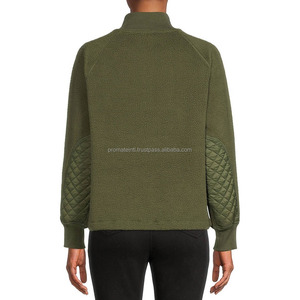 Sweat à capuche de golf 1/4 uni de haute qualité avec logo personnalisé et col zippé pull-over sweat-shirt surdimensionné pour hommes - Product Image 5