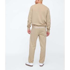 Chándal con capucha de algodón 100% de alta calidad para hombre, sudadera informal de Otoño/Invierno, traje con logotipo impreso DTF personalizado de Color sólido - Product Image 2