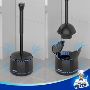 MR.SIGA Toilet Plunger with <b>Holder</b>, Plungers for Bathroom Heavy Duty, Black - Product Image 3