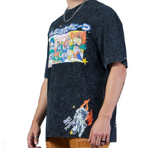 Camisetas de Algodón para Exteriores, Color Sólido, Lavado Ácido, Directo de Fábrica, Fibra de Bambú, Nueva Colección, Camisetas con Lavado Ácido - Product Image 1