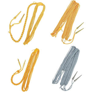 Custom Shoulder Braided Aiguillette <b>Cord</b> with Decorative Uniform Use and Multiple Color Options for Parade and Formal Attire - Product Image 3