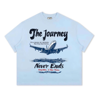 T-shirts ODM OEM Boxy Ombre Confortables et Oversize Brodés pour Ados et Grandes Tailles en Tissu Gaufré Court Écologique