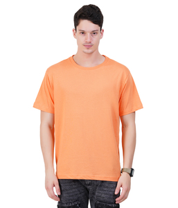 เสื้อยืดคอตตอนออร์แกนิกสำหรับผู้ชายแบบปรับแต่งได้เสื้อยืดคอกลมแขนสั้นสำหรับ200gsm 180gsm มีตัวอะชหลักทรงหลวมคุณภาพสูง - Product Image 3