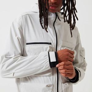 Cortavientos impermeable con logotipo personalizado para hombre, chaqueta de trabajo al aire libre, Deportes, a prueba de viento, elástica, de utilidad, para invierno - Product Image 6