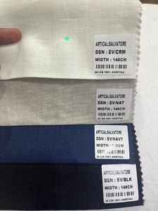 Tela de Lino 100% Ecológica Salvatore 40 LEA de 58 Pulgadas de Ancho, Material para Camisas y Blusas, Colores Sólidos, Tejido de Peso Medio - Product Image 1