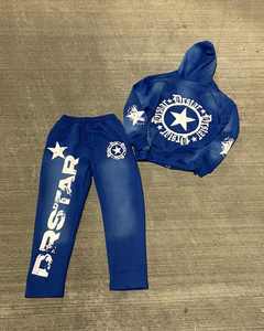 Tout nouveau survêtement Streetwear à capuche surdimensionné ensemble de lavage à l'acide survêtement de survêtement à impression graphique pour un ensemble de sweat à capuche quotidien - Product Image 2