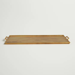 Good Design Brass <b>Food</b> Serving <b>Tray</b> Gold Plated Table Top Home Dining <b>Food</b> and Dessert <b>Tray</b> Hotel Ware Tableware Serving <b>Tray</b> - Product Image 2