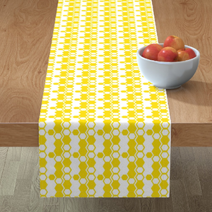 Spoon Model Printed Plain Color 100% Organic Cotton Non-slip Cute Home Hotel Decorate Gots Certificate Party <b>Dining</b> <b>Table</b> <b>Runner</b> - Product Image 3