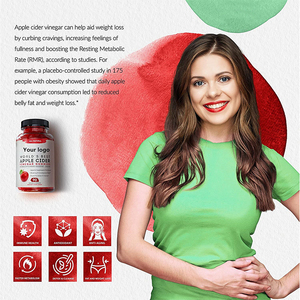 Keto Gummies Giấm Táo Hữu Cơ 1000Mg Hương Vị Dâu Tây Không Đường Cho Người Thuần Chay Vitamin Cho Da Và Móng Tay - Product Image 2