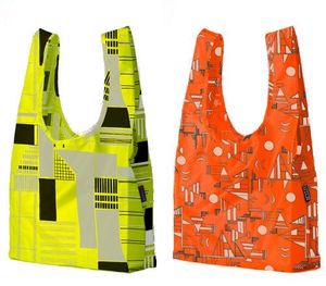 Bolsa de compras plegable reutilizable ecológica personalizada, bolsa de poliéster portátil con logotipo para embalaje de comestibles, uso de bolsas promocionales - Product Image 3