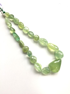 Cuentas Sueltas de Prehnita Natural para la Elaboración de Joyería Fina, Collar de Piedras Preciosas - Product Image 3