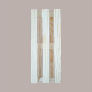 2 Pièces Mini Plateau Palette en Bois Naturel Décoratif 15x40H3.5 cm Plateau - Product Image 1