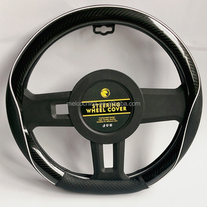 Housse de <span class=keywords><strong>volant</strong></span> de voiture de luxe en cuir MELCO à 3 branches, séries 1/2/3/4/5/6/7 X3/X1/X2/X4/X5/X6/X7 - Product Image 3