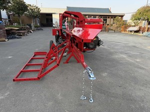 Processeur de bois de chauffage motorisé 27T avec moteur et boîte de vitesses, cale en acier à 6 voies et convoyeur réglable de 10 pieds - Product Image 4